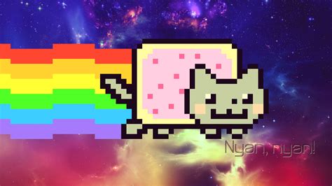 Nyan Cat Wallpaper By Natzyr On Deviantart