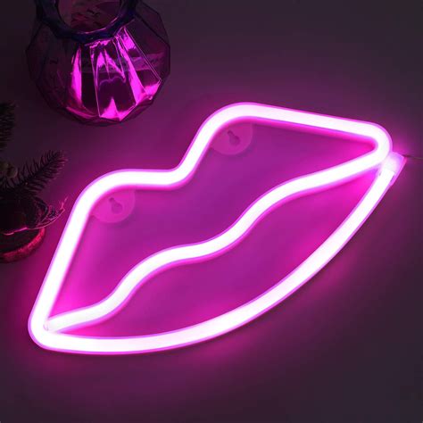 Neon Lights Lips Ubicaciondepersonascdmxgobmx