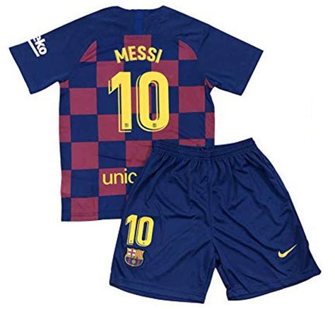 Lionel Messi 10 Barcelona Home Boys 2019 2020 Kids Soccer Jersey