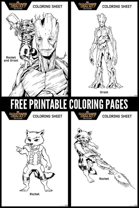 Download more than 100 avengers coloring pages! Guardians Of The Galaxy Rocket Pages Coloring Pages