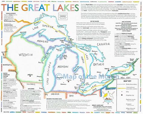 Printable Map Of Great Lakes Printable Word Searches