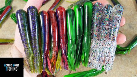 Lets Make Some Tube Baits Experimenting With Soft Plastic Tube Baits