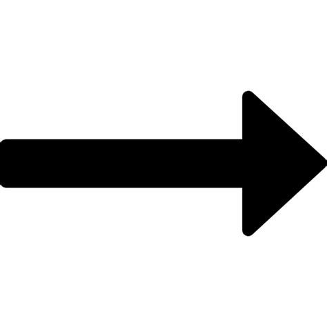 Flecha larga apuntando hacia la derecha - Iconos gratis de flechas png image