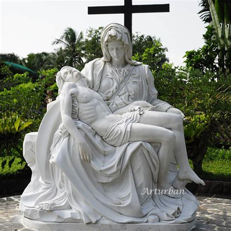 Mary Holding Dead Jesus Outdoor Decor Pieta Statue