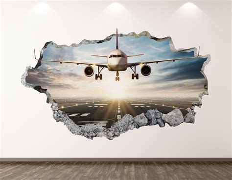Home And Living Airplane Decoration Airplane Vinyl Decals Aircraft Wall