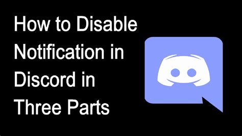 How To Disable Notifications In Discord Youtube