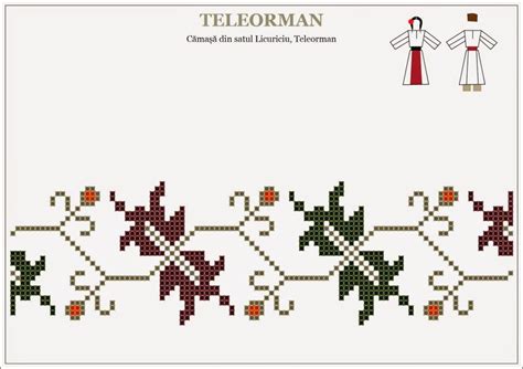 Semne Cusute Traditional Romanian Motifs Muntenia Teleorman Cross