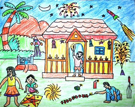 Diwali Drawing At Getdrawings Free Download
