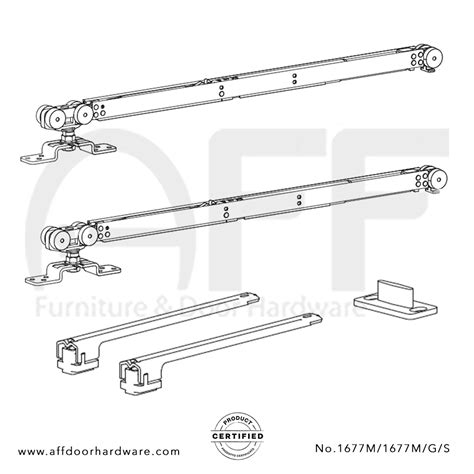 Classic No 1677m1677mgs Fitting Set For Sliding Wood Door With Soft