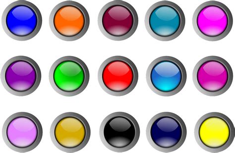 Buttons Gloss Round Circle Png Picpng