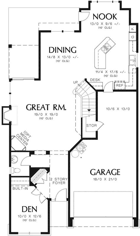 House Plan 2559 00352 Narrow Lot Plan 2533 Square Feet 3 Bedrooms