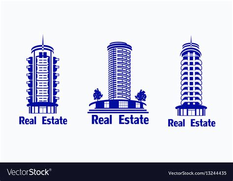 Set Of Icons Real Estate Icons Of Royalty Free Vector Image