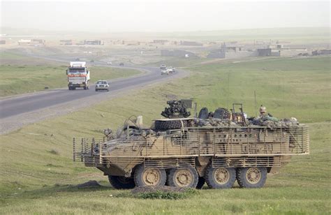 M1126 Stryker Icv On Patrol Near Mosul Iraq Military Vehicles