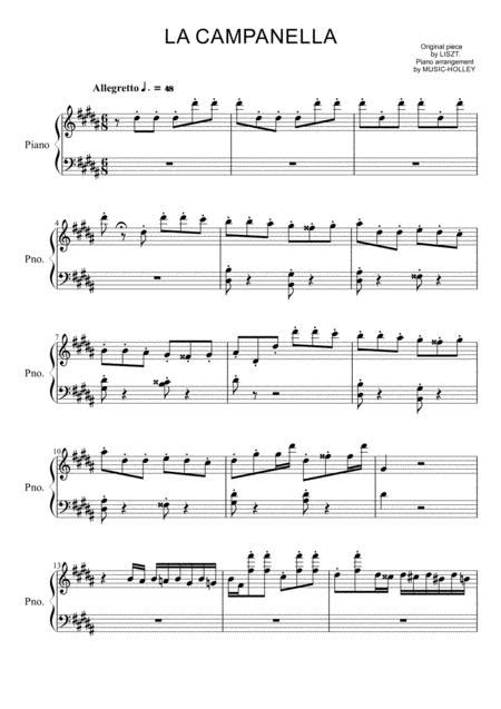 Jazz music is a gold mine of timeless standards and classic pieces to add heather l. Liszt - La Campanella (easy Piano) By Franz Liszt (1811 ...