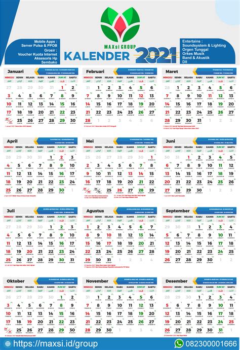29 Template Desain Kalender 2021 Cdr Images Blog Garuda Cyber Images