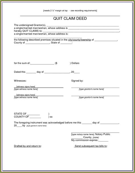 Colorado Joint Tenancy Quit Claim Deed Form Form
