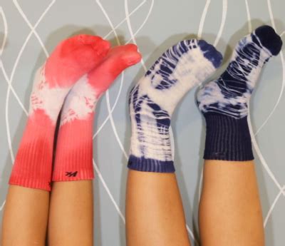 Meias Tie Dye Tutoriais Corantes Guarany High Socks Knee High Sock