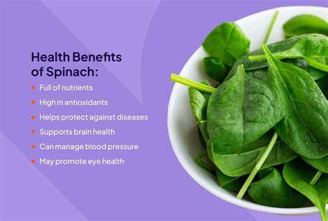 6 Health Benefits Of Spinach