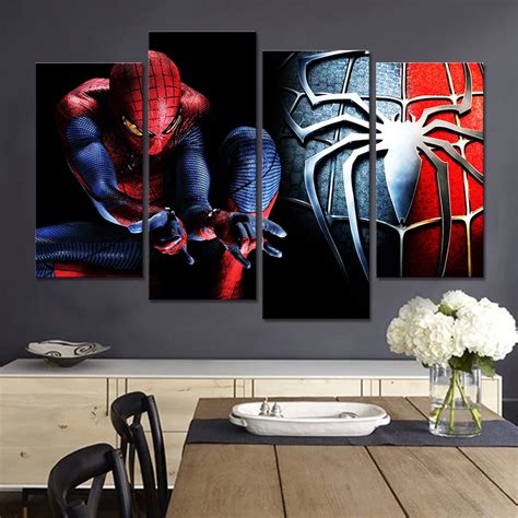 No Framed Free Shipping Spiderman Wall Decor Living Room Pictures