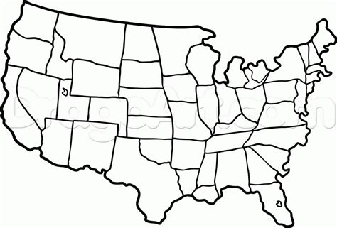 Us Map Drawing Free Download On Clipartmag