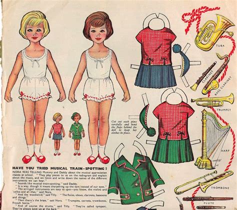 Nora And Tilly Womans Home Journal Paper Dolls Vintage Paper Dolls