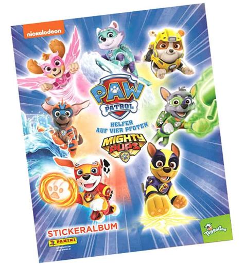 When their latest scheme goes awry, mayor humdinger and his nephew harold accidentally divert a meteor towards adventure bay. Panini Paw Patrol Mighty Pups stickers - Album allemand ...