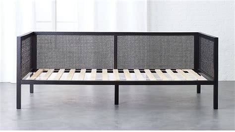 This sofa sleeper has a trundle bed that slides right out so that your child's friend can sleep overnight in comfort. boho black daybed frame | | Black daybed, Daybed, Bed ...