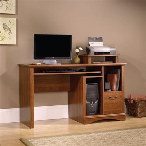 Sauder Camden Computer Desk Planked Cherry Finish