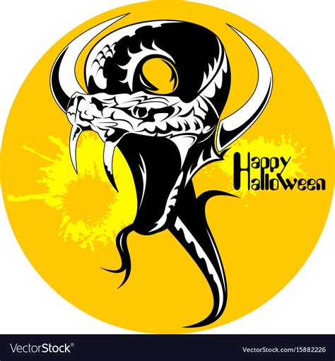 Black Snake Halloween Royalty Free Vector Image