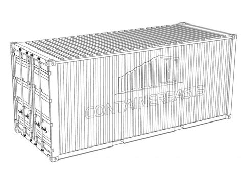 Container Dwg Cad Model Download Containerbasisde
