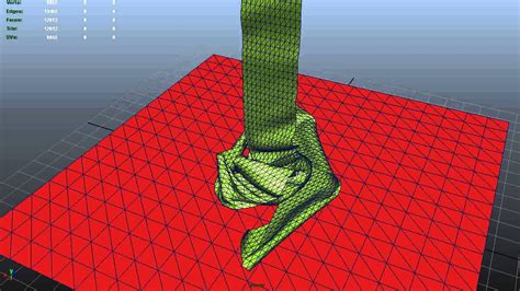 Dropping A Long Ribbon On The Plane Cloth Simulation In C And
