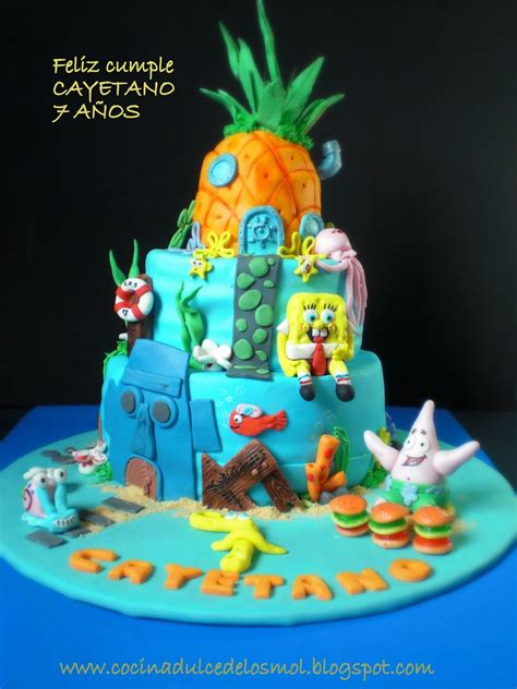 Spongebob Cake Tarta Bob Esponja Cakemol
