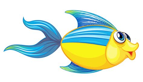 Мультяшные рыбки и морские зверушки Cartoon Fish Clip Art Bunny