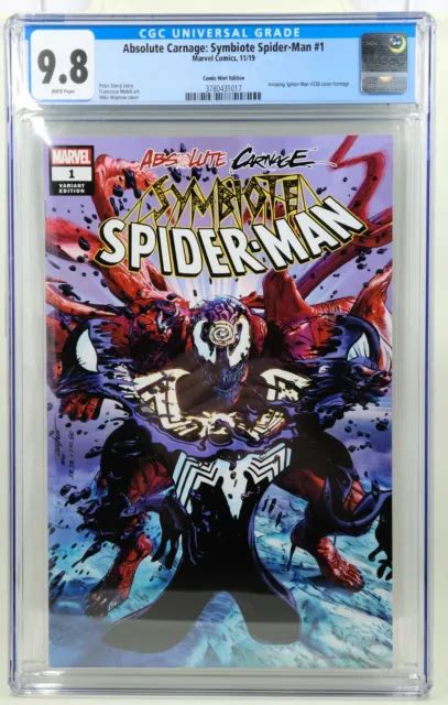 Absolute Carnage Symbiote Spider Man 1 Mayhew Comic Mint Edition