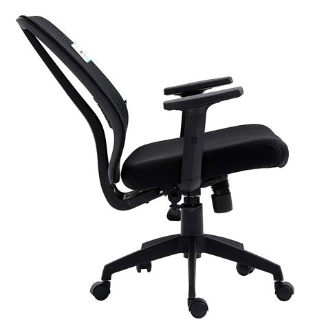 Black Mesh Medium Back Executive Office Chair Swivel Desk Chair With