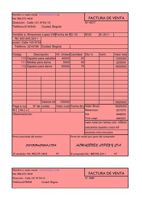 Evidence of those costs shall be provided by means of invoices. Calaméo - FACTURAS DE VENTA 2