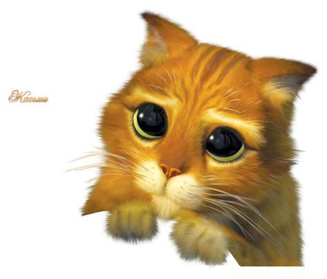 Puss In Boots Cat Donkey Shrek The Musical Sad Puppy Png Download