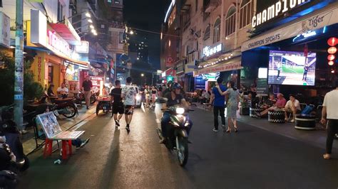 Bui Vien Walking Street Saigon Vietnam Youtube