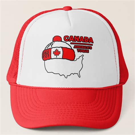 Canada Americas Tuque Trucker Hat Zazzleca