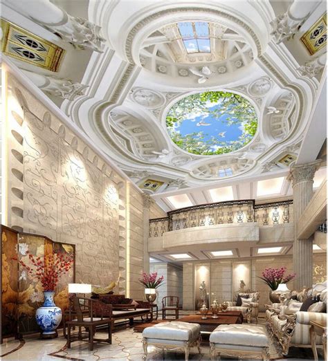 Custom wallpaper mural retro medieval tropical rainforest (㎡). Custom photo 3d wallpaper High end european style zenith ...