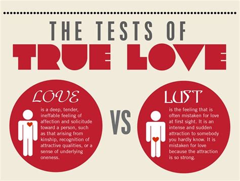 People ask themselves constantly two main questions, talking about love, what is true love in a relationship? The Tests of True Love (Infographic)