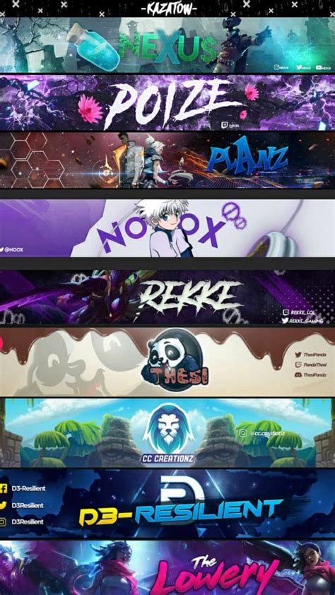 Design An Awesome A Youtube Banner Gaming Twitch Twitter Thumbnail