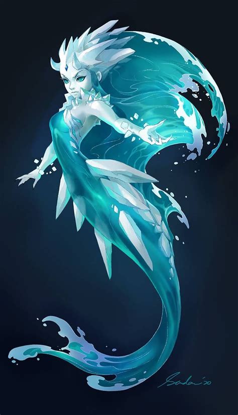Arctic Mermaid By Sandara On Deviantart Mythical Creatures Art