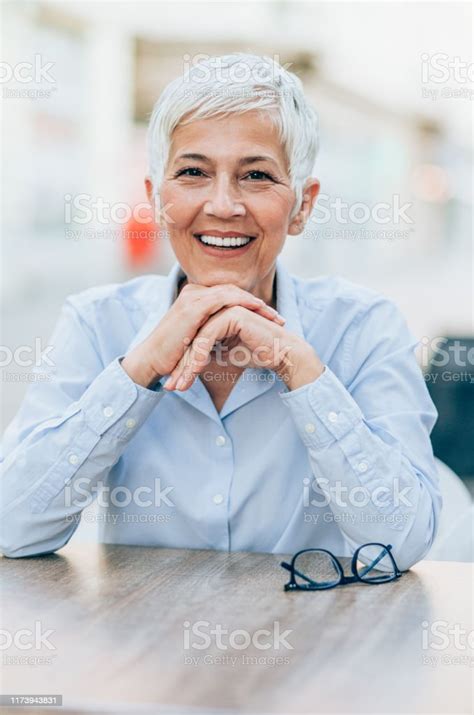 Happy Smiling Mature Woman Stock Photo Download Image Now