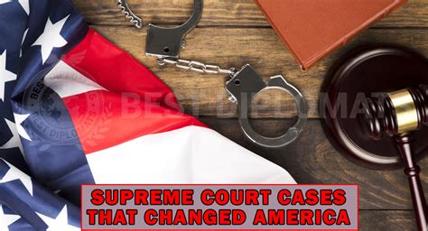 Supreme Court Cases That Changed America Forever