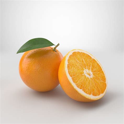 Orange Two Oranges 3d Model Cgtrader