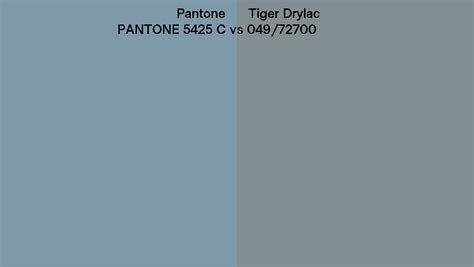Pantone 5425 C Vs Tiger Drylac 049 72700 Side By Side Comparison