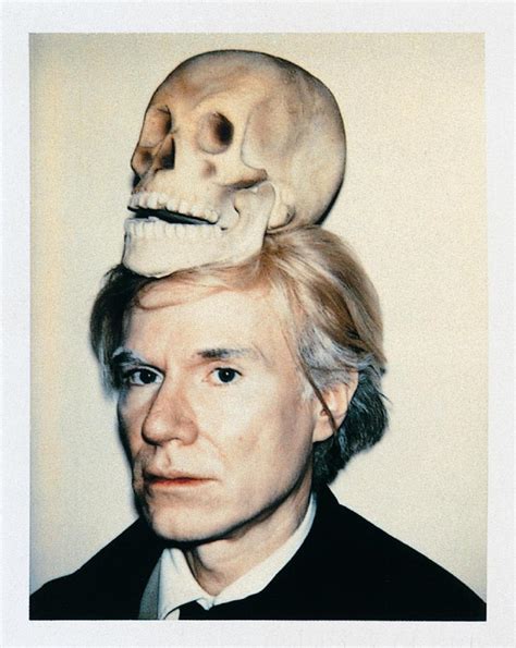 Andy Warhol Self Portrait With Skull 1977 Roldschoolcool