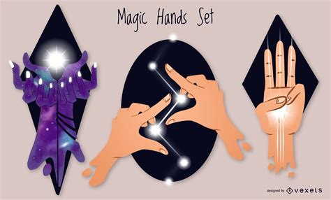 Magic Hands Set Vector Download