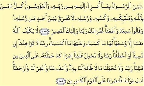 Surah ini terdiri dari 286 ayat, 6.221 kata, dan 25.500 huruf dan tergolong surah madaniyah. Bruwick Islamic Site: Lets tadabbur!